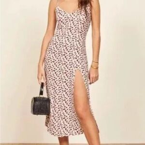 Reformation Floral Dress with Slit